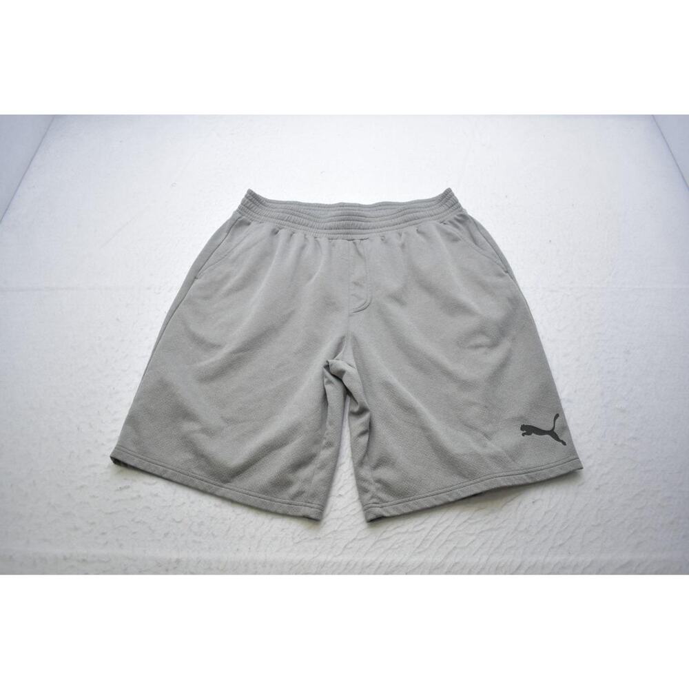 Puma Joggers Gym Shorts Gray Performance Athletic Mens‎ Size XL